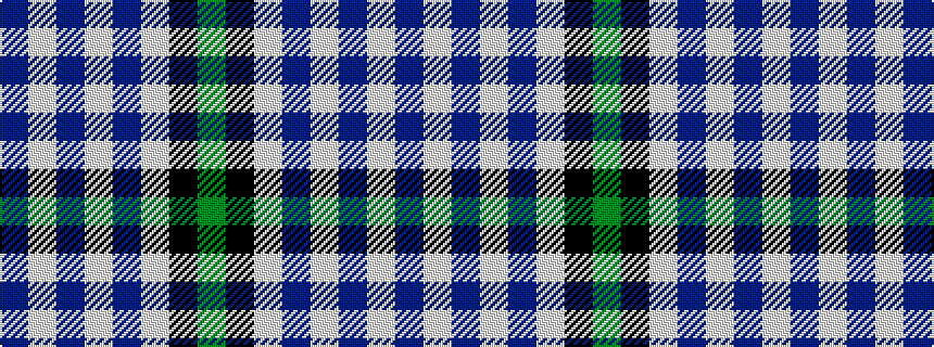 idealised woven sample of pattern BWBWBWKG