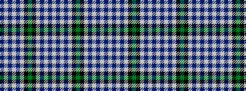 idealised woven sample of pattern BWBWBWKGKWBWBW