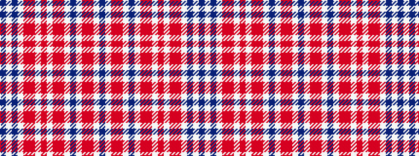 idealised woven sample of pattern BWBWRRWRWRRWBWRRWB