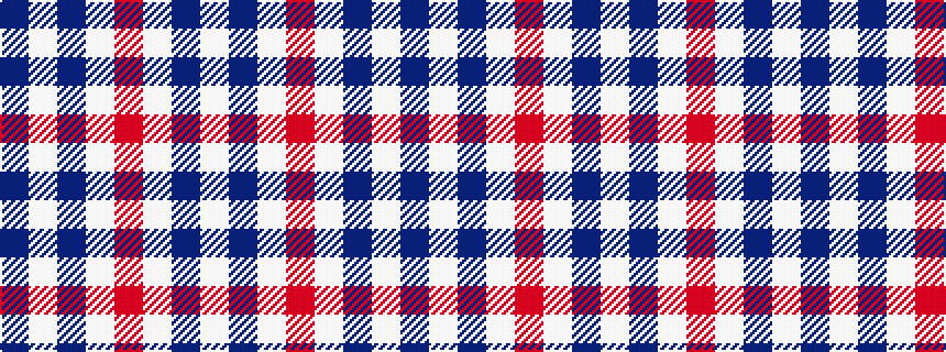 idealised woven sample of pattern BWBWRWBW