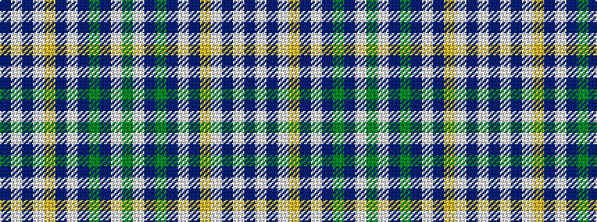 idealised woven sample of pattern BWBWYBWBGBWG