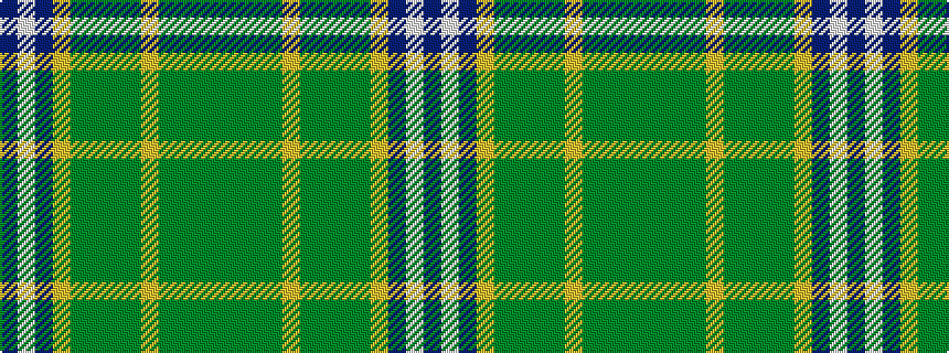 idealised woven sample of pattern BWBYGGGGYGGGG