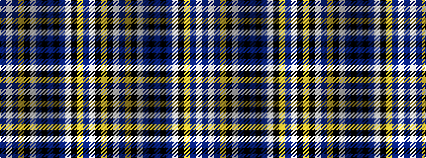 idealised woven sample of pattern BWBYKWBKBKBWKYBWKY