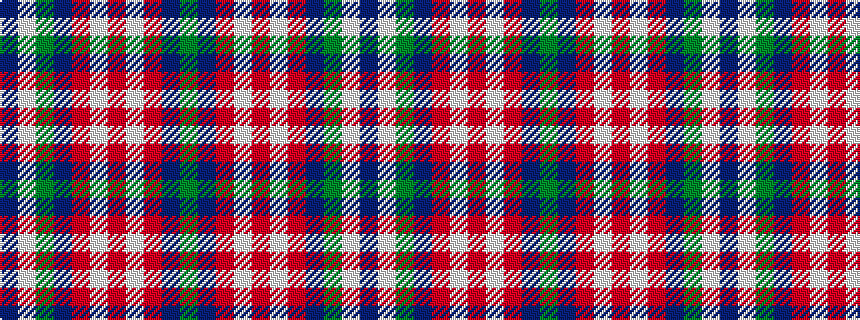 idealised woven sample of pattern BWGBRWRWRBG