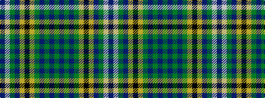 idealised woven sample of pattern BWGBYKYGBGBG