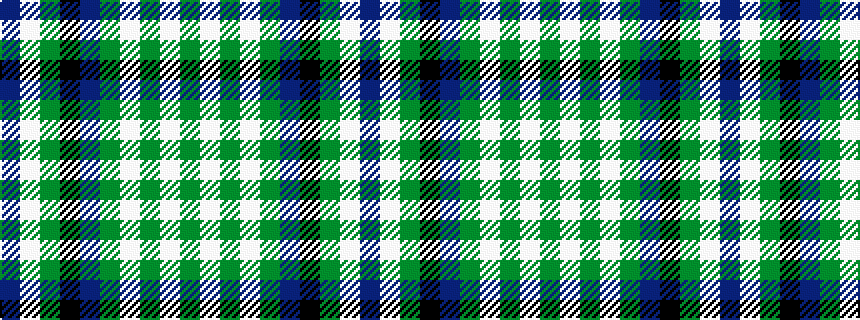 idealised woven sample of pattern BWGKBGWGWG