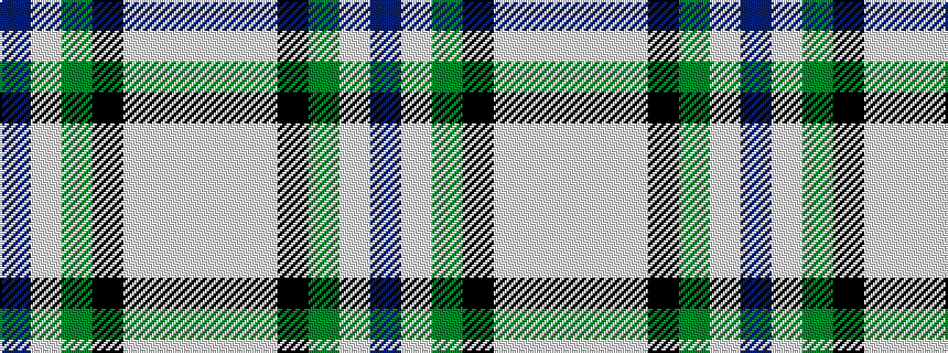 idealised woven sample of pattern BWGKWWW