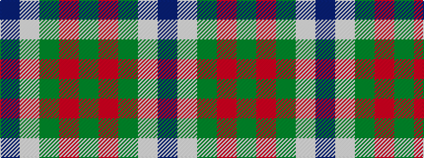 idealised woven sample of pattern BWGRG
