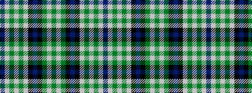 idealised woven sample of pattern BWGWGWKBKGWG