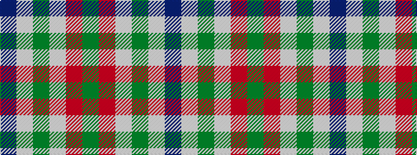 idealised woven sample of pattern BWGWRG