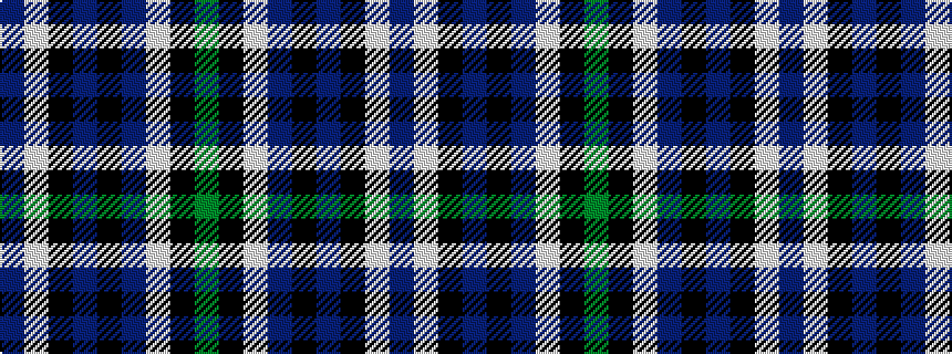 idealised woven sample of pattern BWKBKBWKG