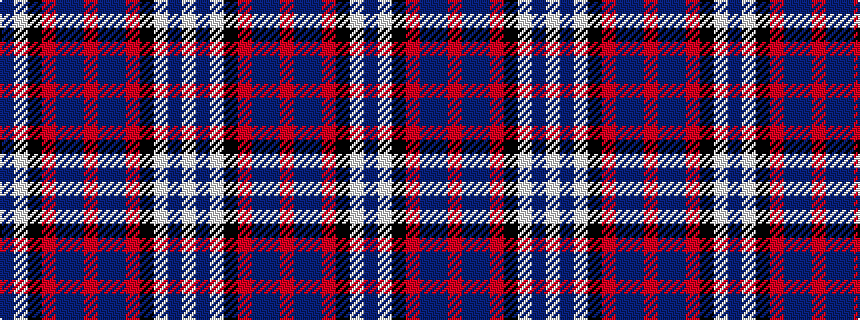 idealised woven sample of pattern BWKRBBRBBRKWBW