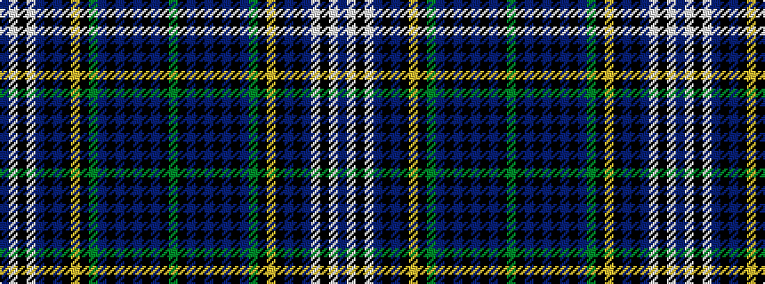 idealised woven sample of pattern BWKWBKBKYKGBKBKBKBKG