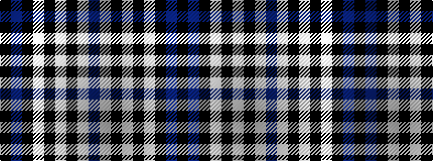 idealised woven sample of pattern BWKWKWKBK