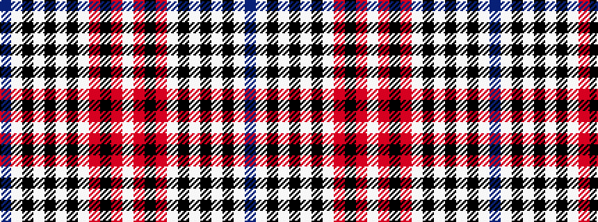 idealised woven sample of pattern BWKWKWKWRKRW