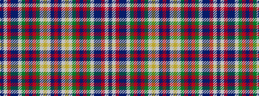 idealised woven sample of pattern BWRBBWGRBRGWYWBR