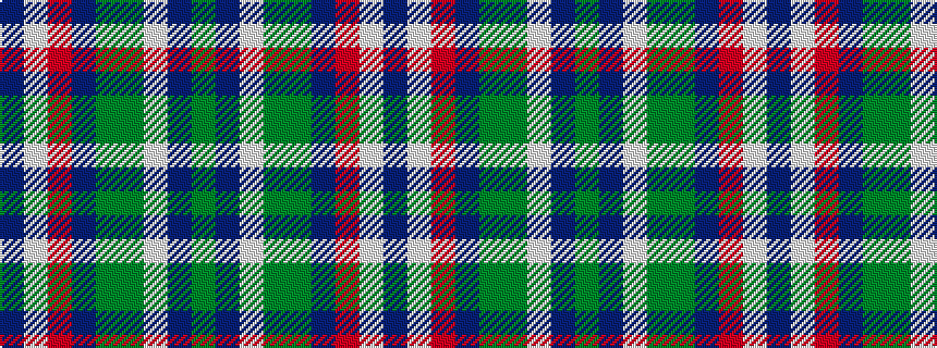 idealised woven sample of pattern BWRBGGWBG