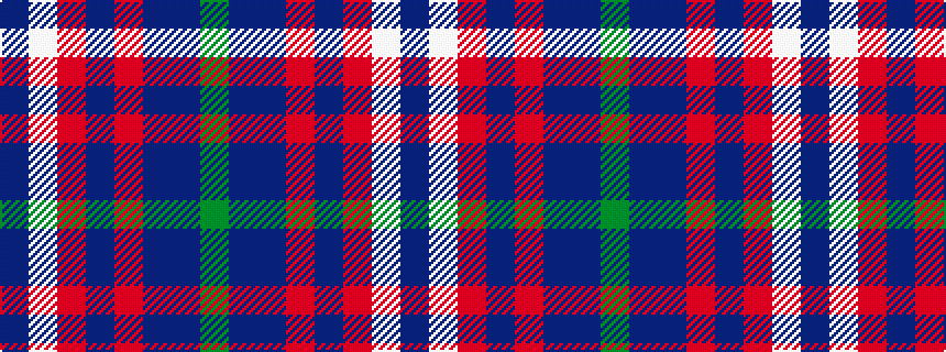 idealised woven sample of pattern BWRBRBBG