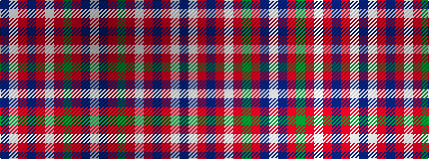idealised woven sample of pattern BWRBRWRGRBW