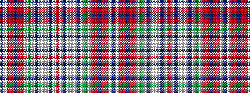 idealised woven sample of pattern BWRRBRRWGWBWWWBWR