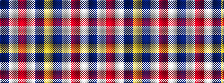 idealised woven sample of pattern BWRWBY