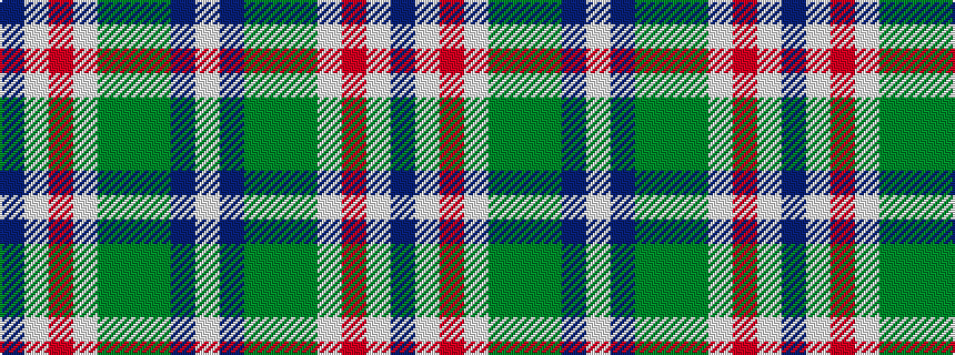idealised woven sample of pattern BWRWGGGBW