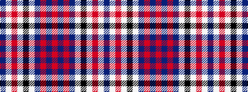 idealised woven sample of pattern BWRWKWBRBR