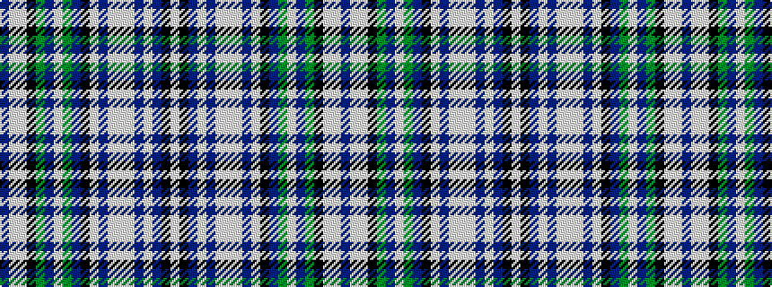 idealised woven sample of pattern BWWKGBWGBKWBWWWBWBKW