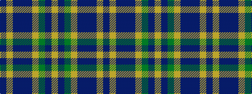 idealised woven sample of pattern BYBBBYGBY