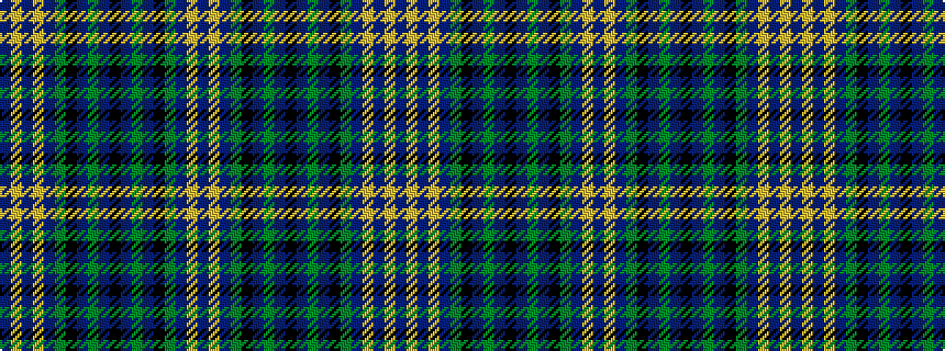 idealised woven sample of pattern BYBGKBGBKBGBKGBYBYB