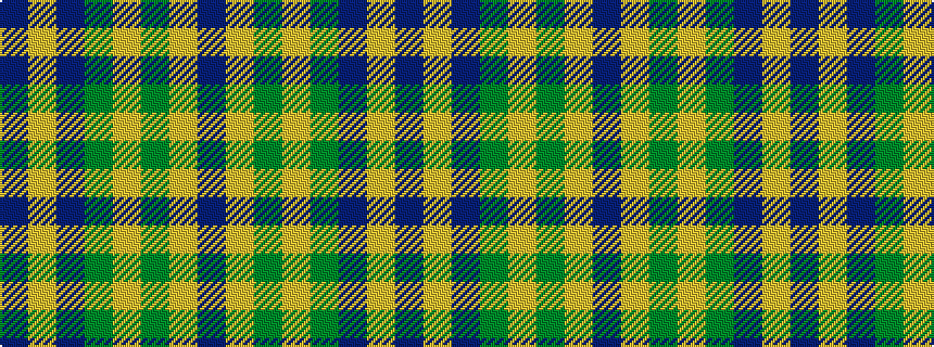idealised woven sample of pattern BYBGYGYB
