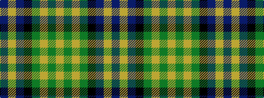 idealised woven sample of pattern BYBKGYGY