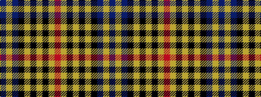 idealised woven sample of pattern BYBKYKYKYR