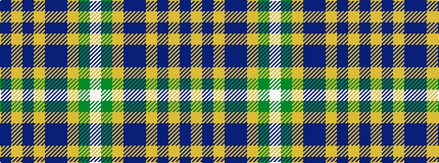 idealised woven sample of pattern BYBYBBYGW