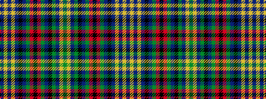idealised woven sample of pattern BYBYBKBGRKRGBKGBYG