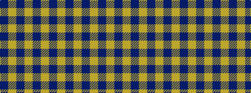 idealised woven sample of pattern BYBYBYB