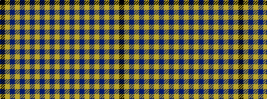 idealised woven sample of pattern BYBYBYBYBYBYK