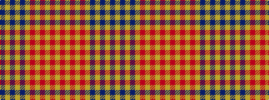 idealised woven sample of pattern BYBYBYRYRYRY