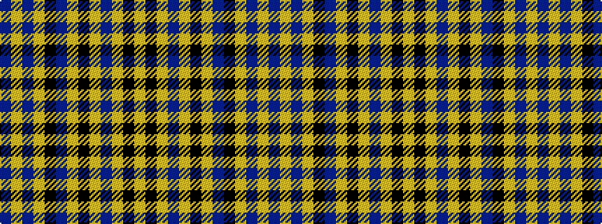 idealised woven sample of pattern BYBYKBYKYBYKY
