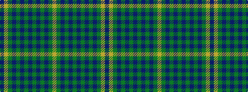 idealised woven sample of pattern BYGBGBGBGBGBGY