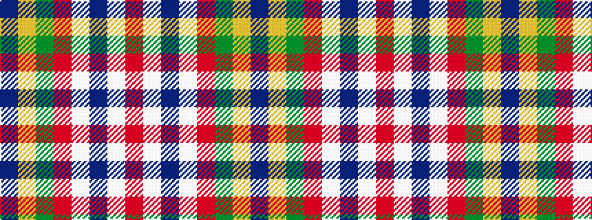 idealised woven sample of pattern BYGRWBWR