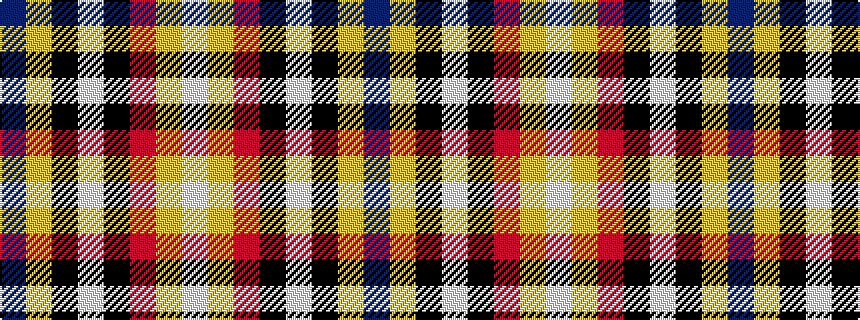 idealised woven sample of pattern BYKWKRYW