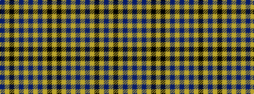 idealised woven sample of pattern BYKYBYBYBYKY