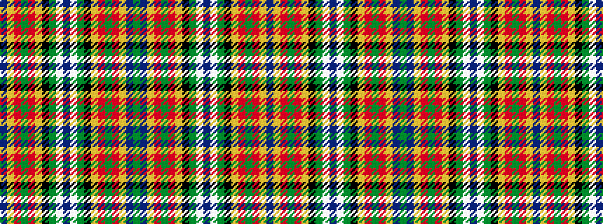 idealised woven sample of pattern BYRGRYKGWBWGKYRGRYBG