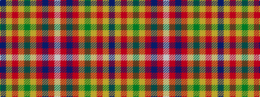 idealised woven sample of pattern BYRYGYRBRW