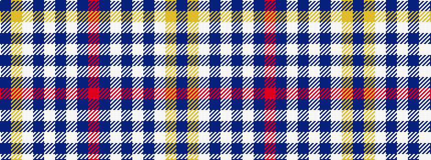 idealised woven sample of pattern BYWBWBWBR