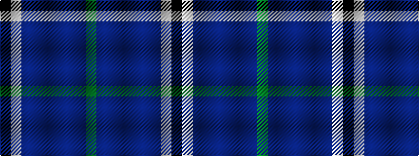 idealised woven sample of pattern GBBBBBBWK