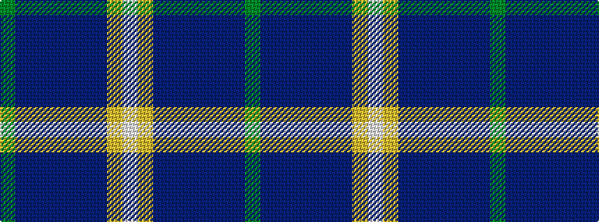 idealised woven sample of pattern GBBBBBBYW