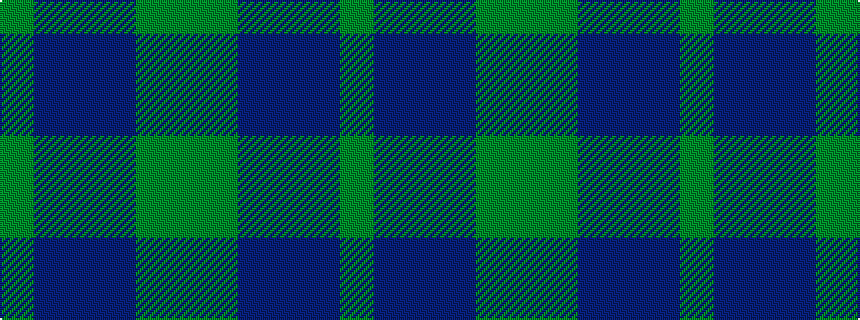 idealised woven sample of pattern GBBBGG