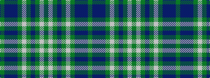 idealised woven sample of pattern GBBBGWGBGWG